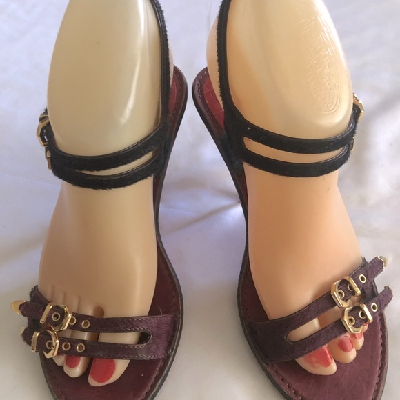 Louis Vuitton Crocodile Embossed Suede Multi Colored Leather Shoes Size 40 - Picture 3 of 16